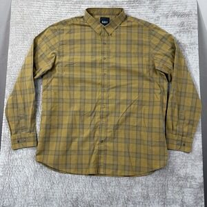 5.11 Tactical Men's XL Brown Plaid Long Sleeve Button Snap‎ Shirt Work Casual